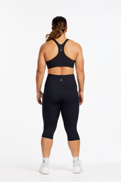 HYBRID 3/4 LEGGINGS ONYX