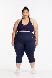 HYBRID 3/4 LEGGINGS NAVY