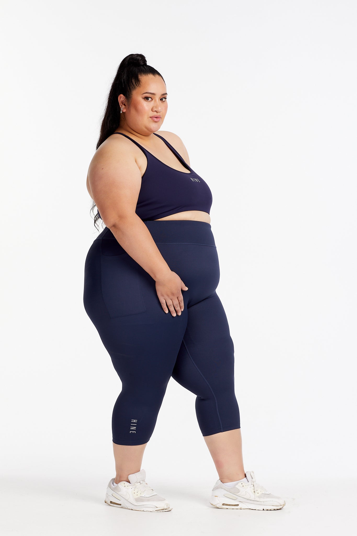 HYBRID 3/4 LEGGINGS NAVY