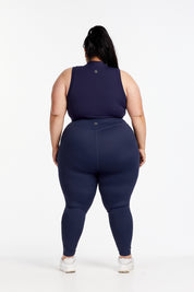 HYBRID FULL LENGTH LEGGINGS NAVY