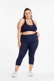 HYBRID 3/4 LEGGINGS NAVY