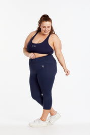 HYBRID 3/4 LEGGINGS NAVY