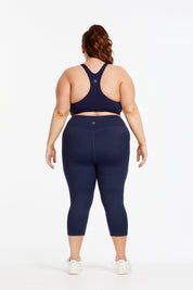 HYBRID 3/4 LEGGINGS NAVY