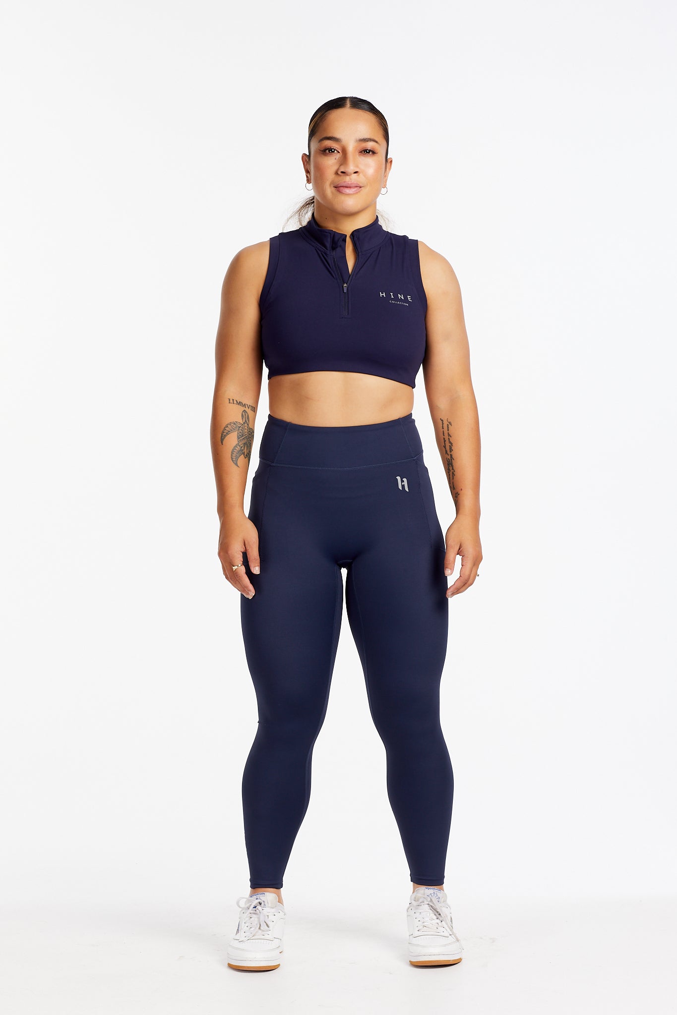 HYBRID FULL LENGTH LEGGINGS NAVY