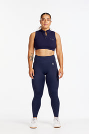 HYBRID FULL LENGTH LEGGINGS NAVY