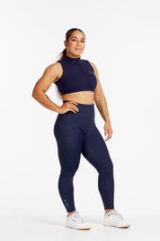 HYBRID FULL LENGTH LEGGINGS NAVY