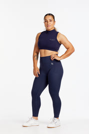 HYBRID FULL LENGTH LEGGINGS NAVY