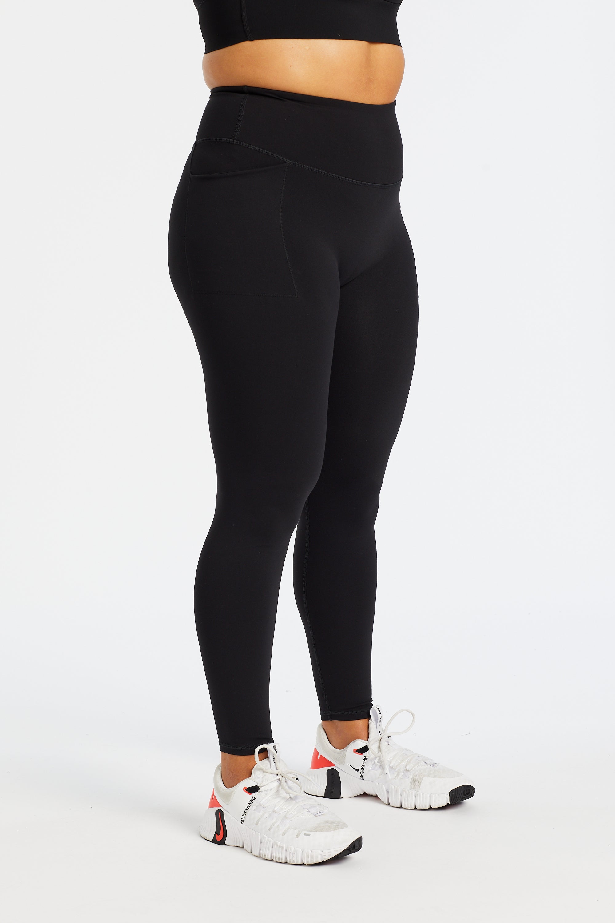 STAPLE W/ POCKET FULL LENGTH LEGGINGS ONYX