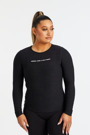 HINE LONG SLEEVE TRAINING TOP - ONYX