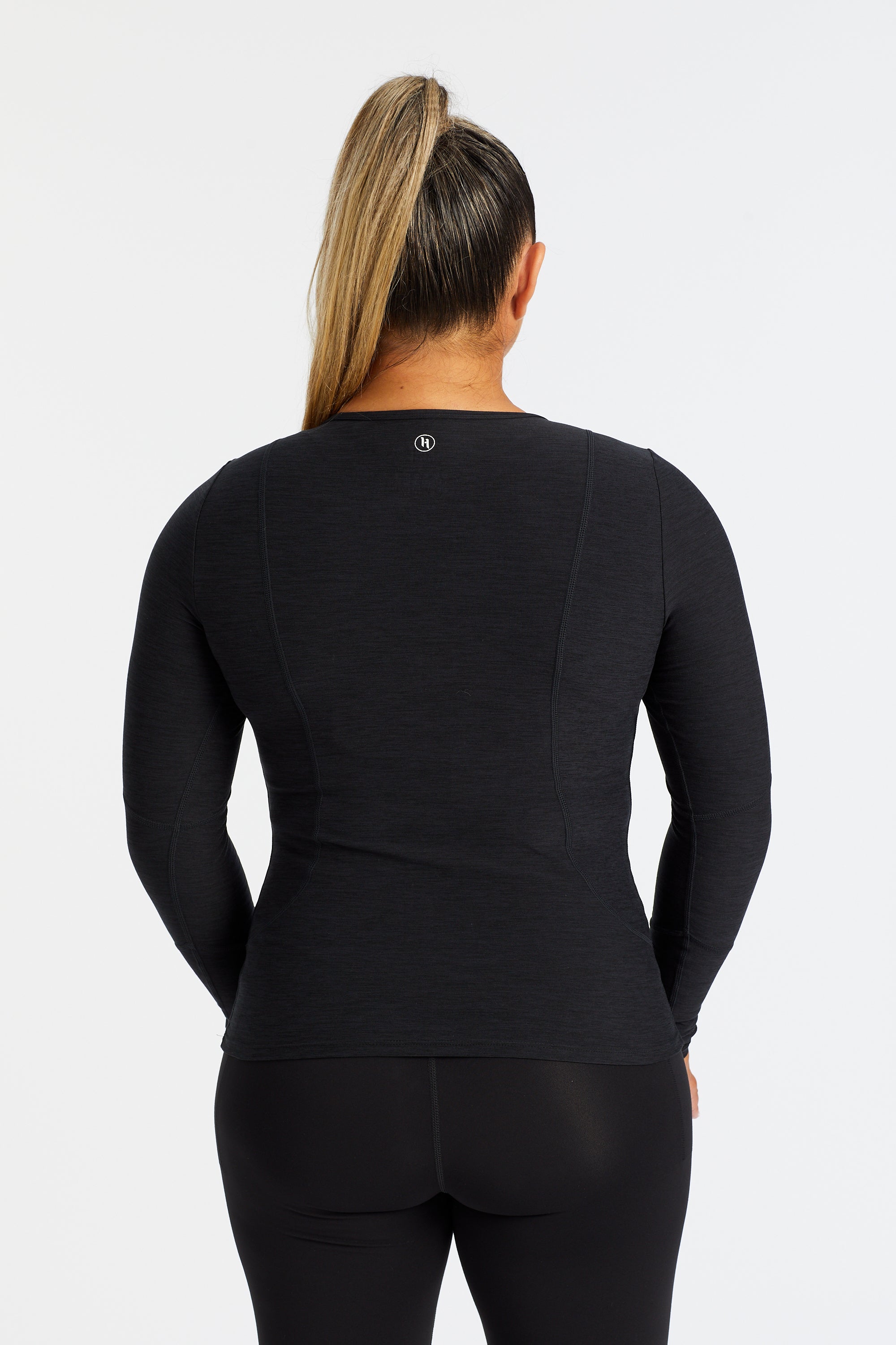 HINE LONG SLEEVE TRAINING TOP - ONYX