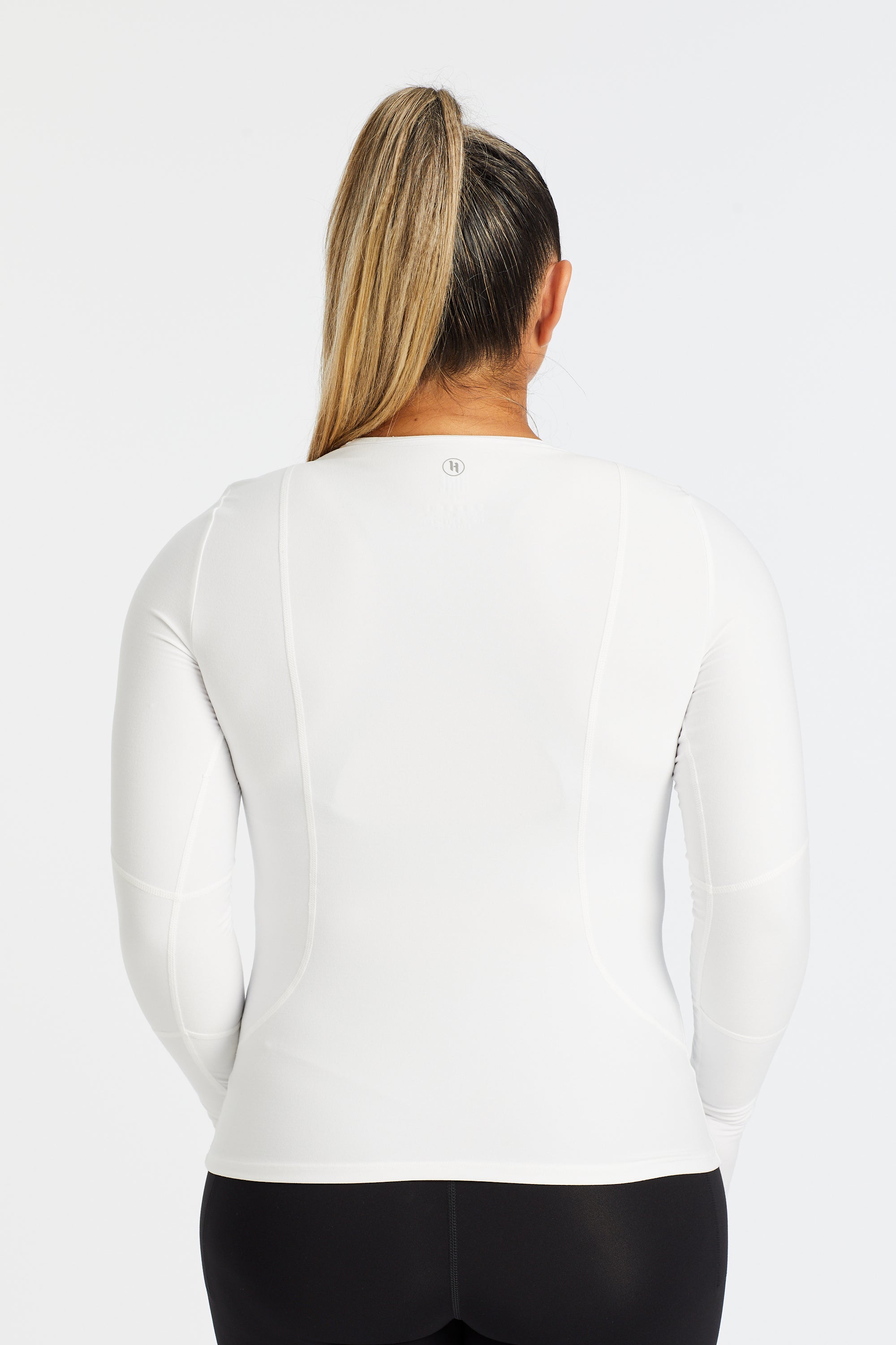 HINE LONG SLEEVE TRAINING TOP - WHITE