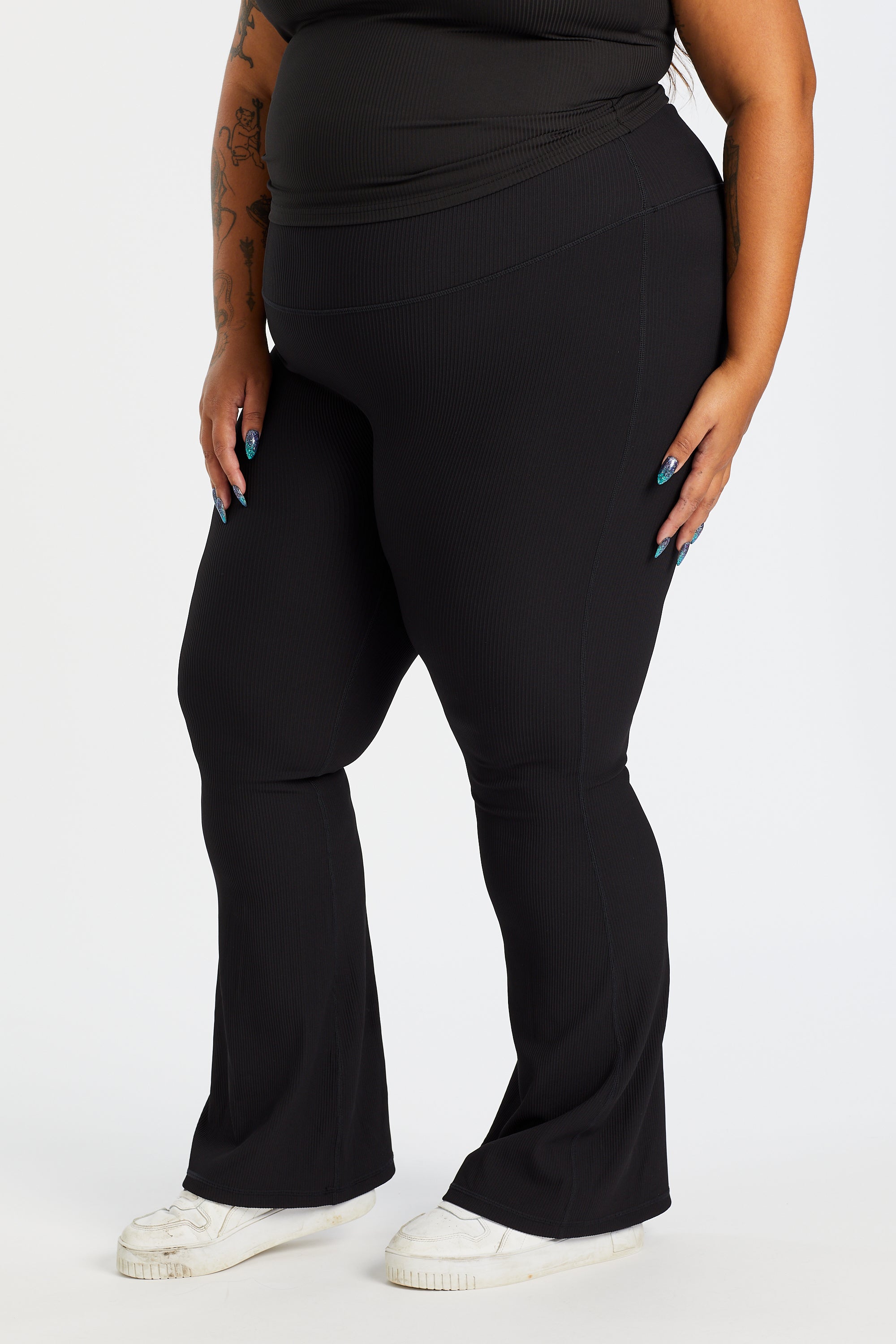 FLARE FULL LENGTH LEGGINGS ONYX