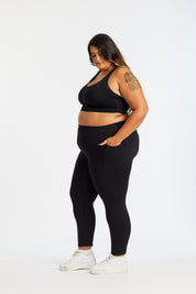 STAPLE W/ POCKET FULL LENGTH LEGGINGS ONYX