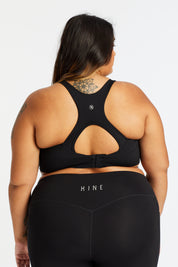 CURVED BUILT-IN SPORTS BRA ONYX