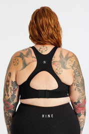 CURVED BUILT-IN SPORTS BRA ONYX