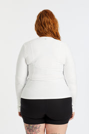 HINE LONG SLEEVE TRAINING TOP - WHITE