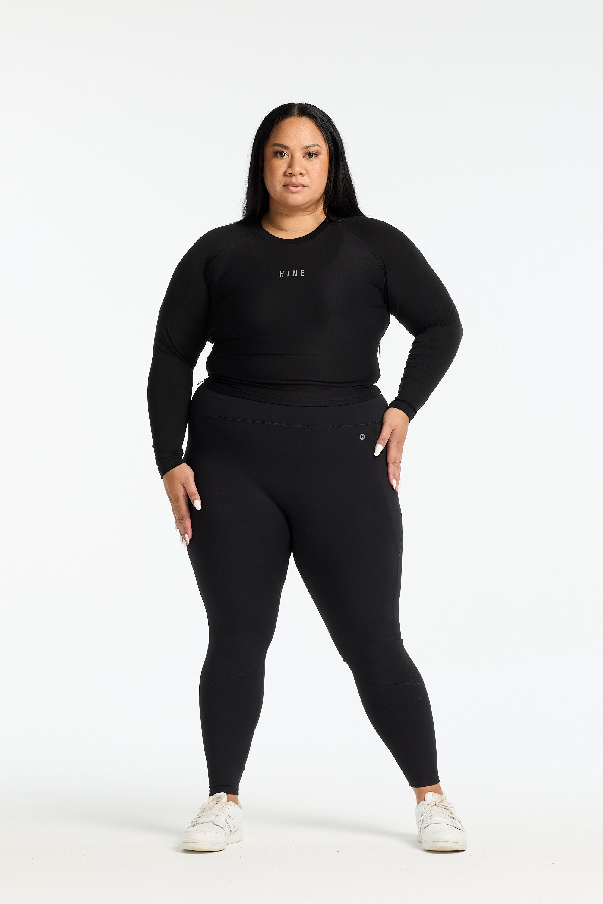 THE ESSENTIAL FULL LENGTH LONG SLEEVE ONYX