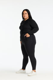 MOVEMENT W/ NO FRONT SEAM FULL LENGTH LEGGINGS ONYX