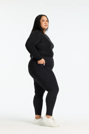 THE ESSENTIAL FULL LENGTH LONG SLEEVE ONYX