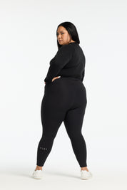 MOVEMENT W/ NO FRONT SEAM FULL LENGTH LEGGINGS ONYX