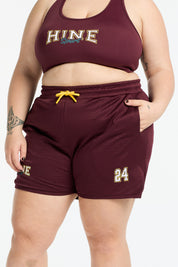 VARSITY 2.0 BASKETBALL SHORTS BURGUNDY