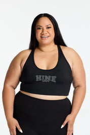 VARSITY 2.0 SPORTY BRA ONYX