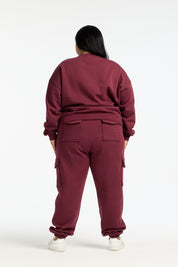 VARSITY 2.0 TRACKPANT BURGUNDY