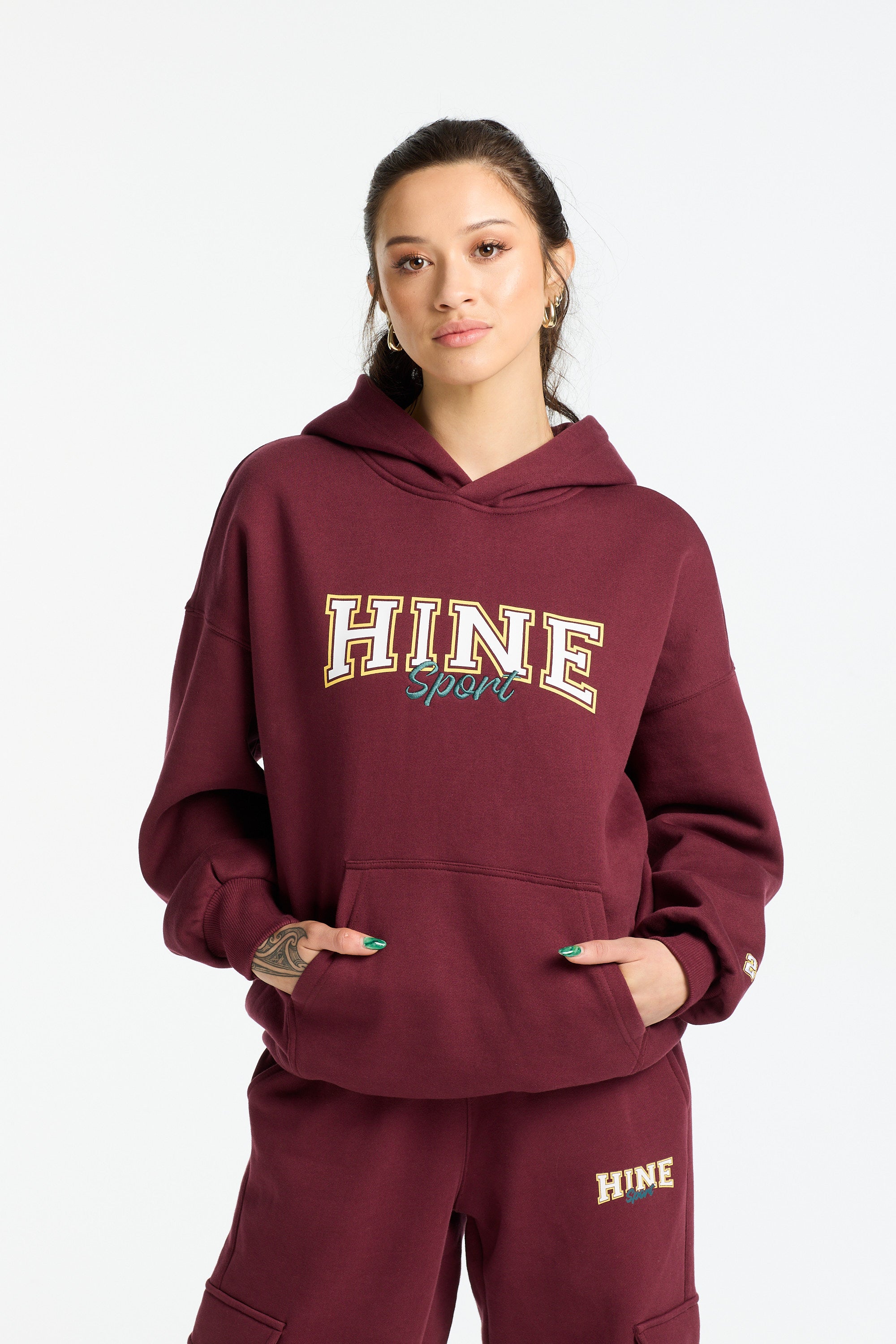 VARSITY 2.0 HOODIE BURGUNDY