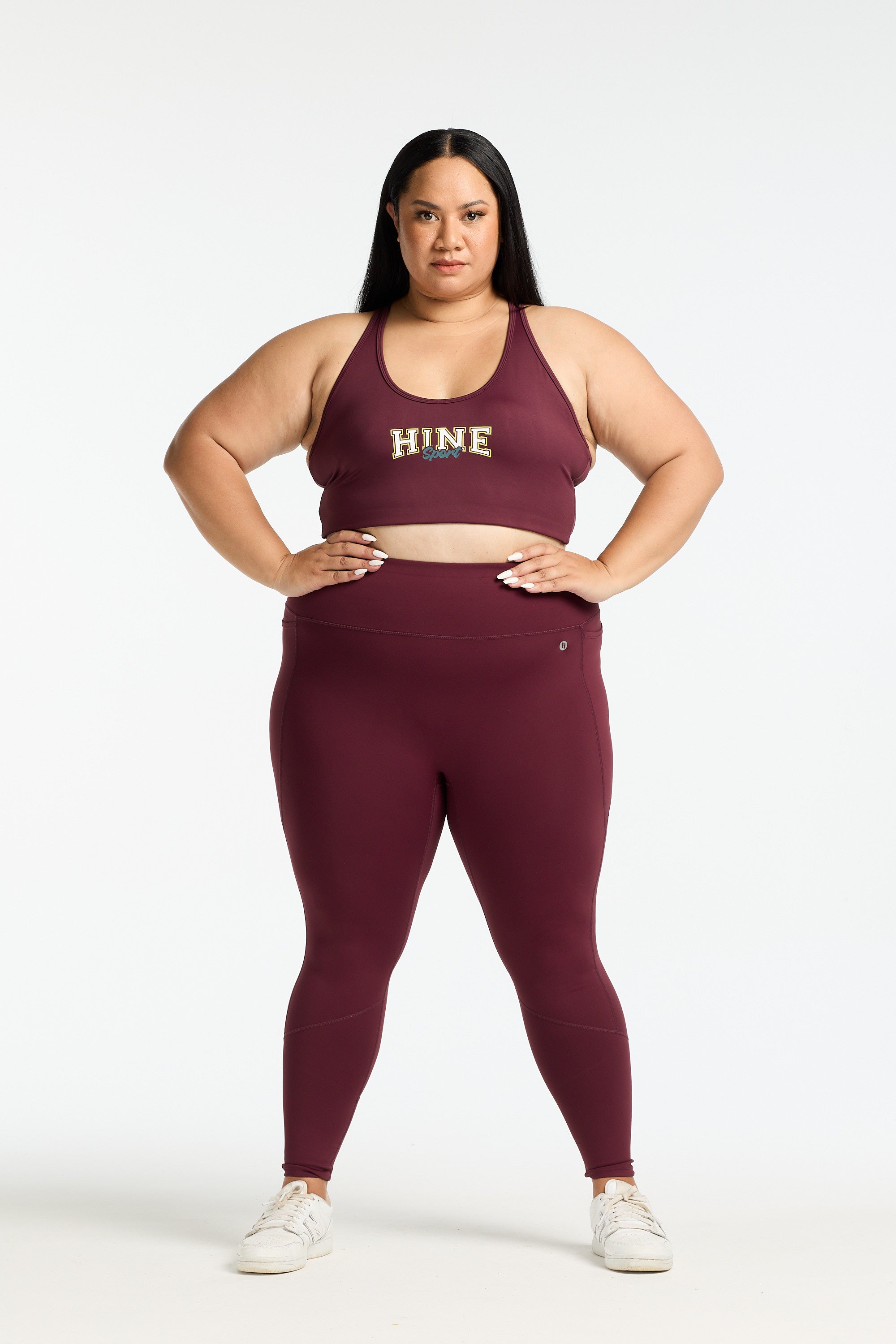 VARSITY 2.0 SPORTY BRA BURGUNDY