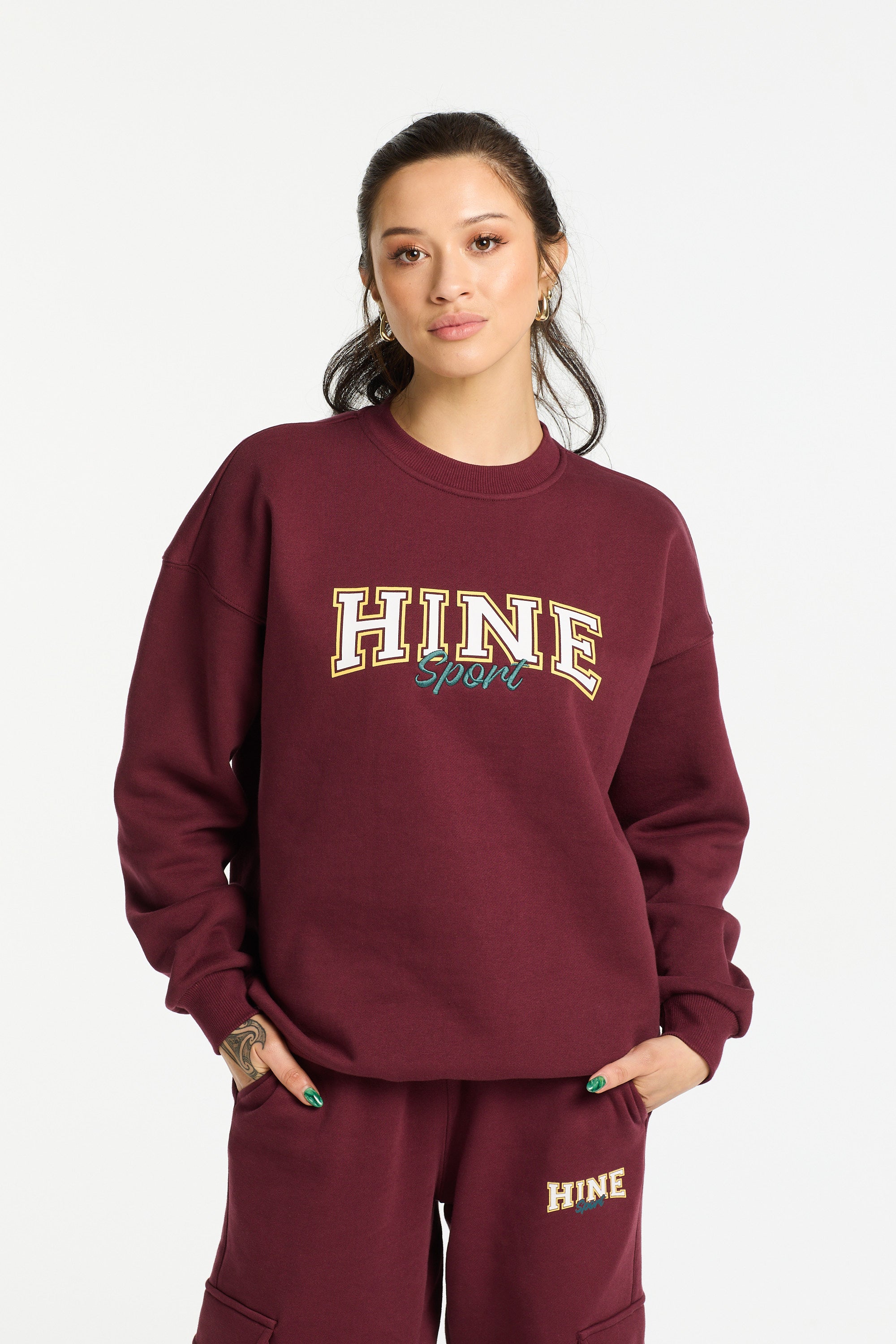 VARSITY 2.0 CREW NECK BURGUNDY