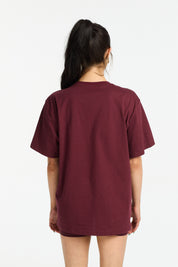 VARSITY 2.0 TEE BURGUNDY