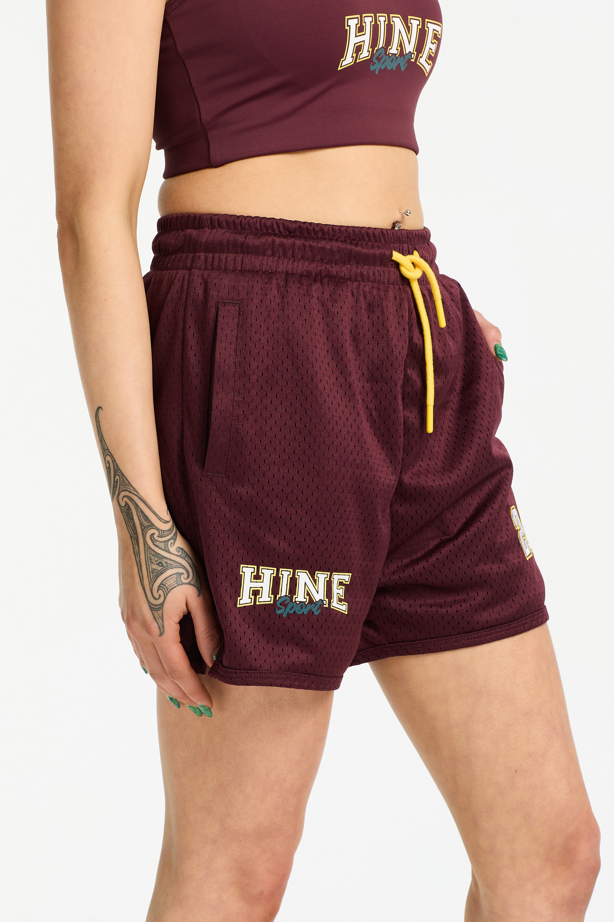 VARSITY 2.0 BASKETBALL SHORTS BURGUNDY