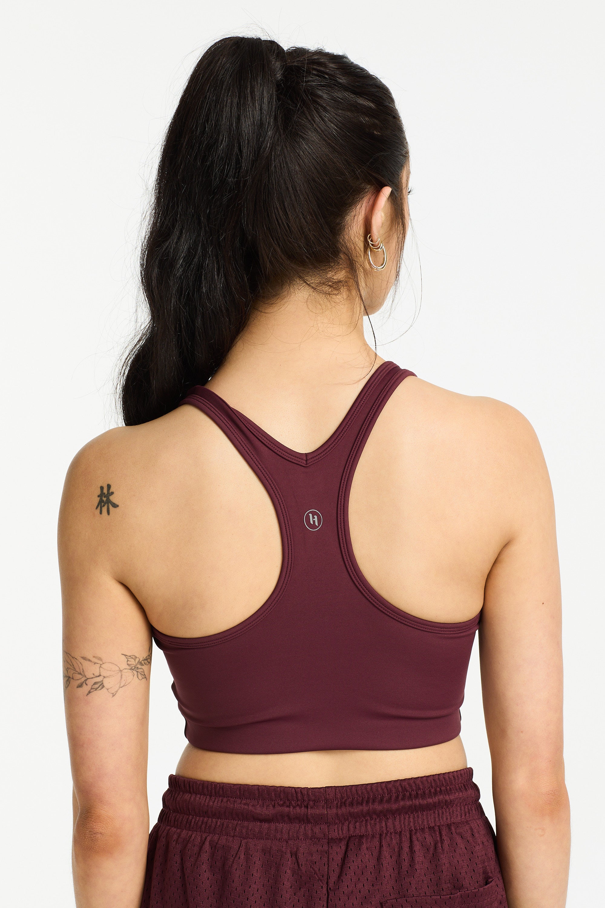 VARSITY 2.0 SPORTY BRA BURGUNDY