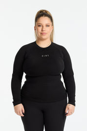 THE ESSENTIAL FULL LENGTH LONG SLEEVE ONYX