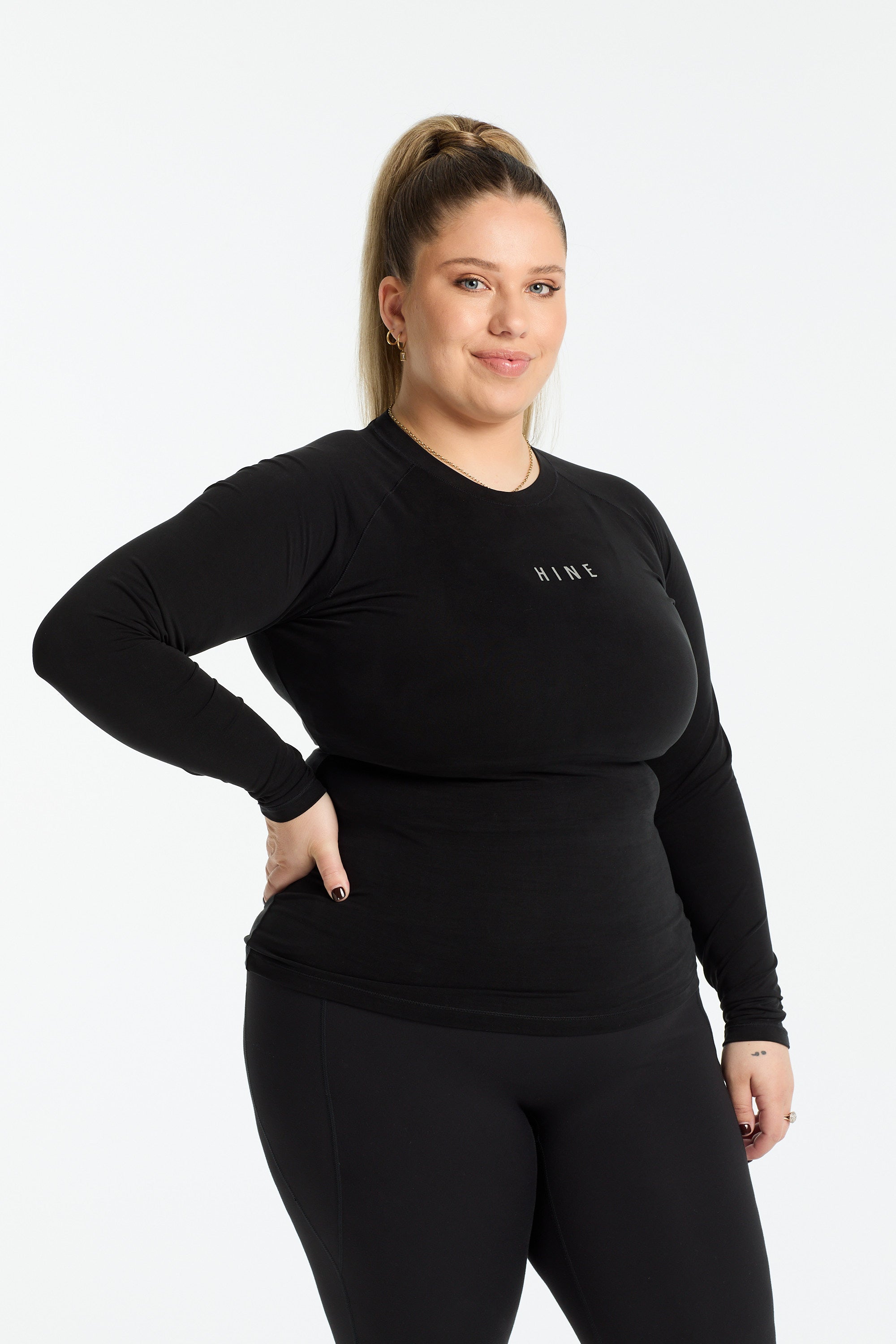 THE ESSENTIAL FULL LENGTH LONG SLEEVE ONYX