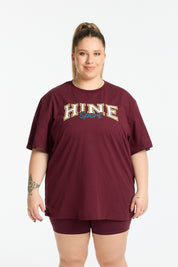 VARSITY 2.0 TEE BURGUNDY