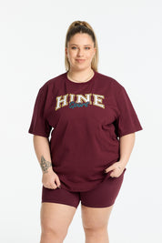 VARSITY 2.0 TEE BURGUNDY