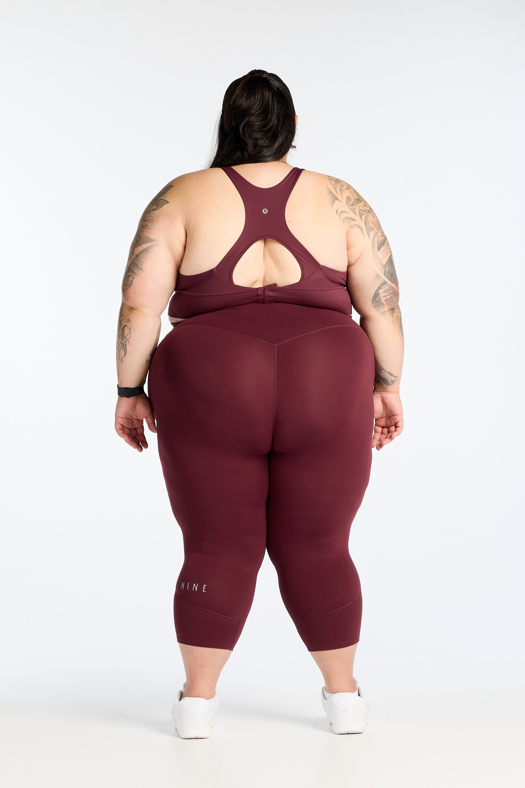 MOVEMENT W/ NO FRONT SEAM 7/8 LEGGINGS BURGUNDY