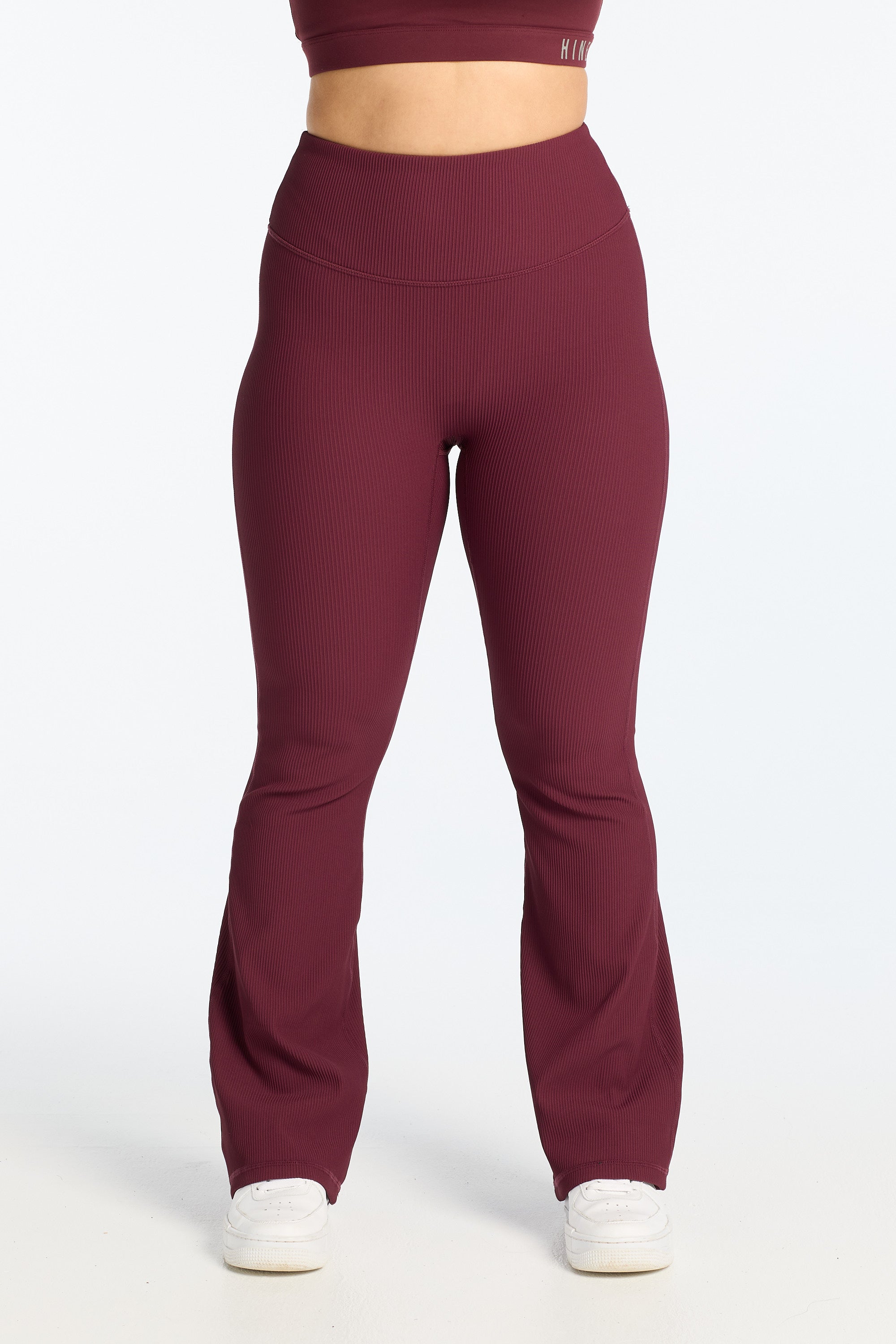 FLARE FULL LENGTH LEGGINGS BURGUNDY