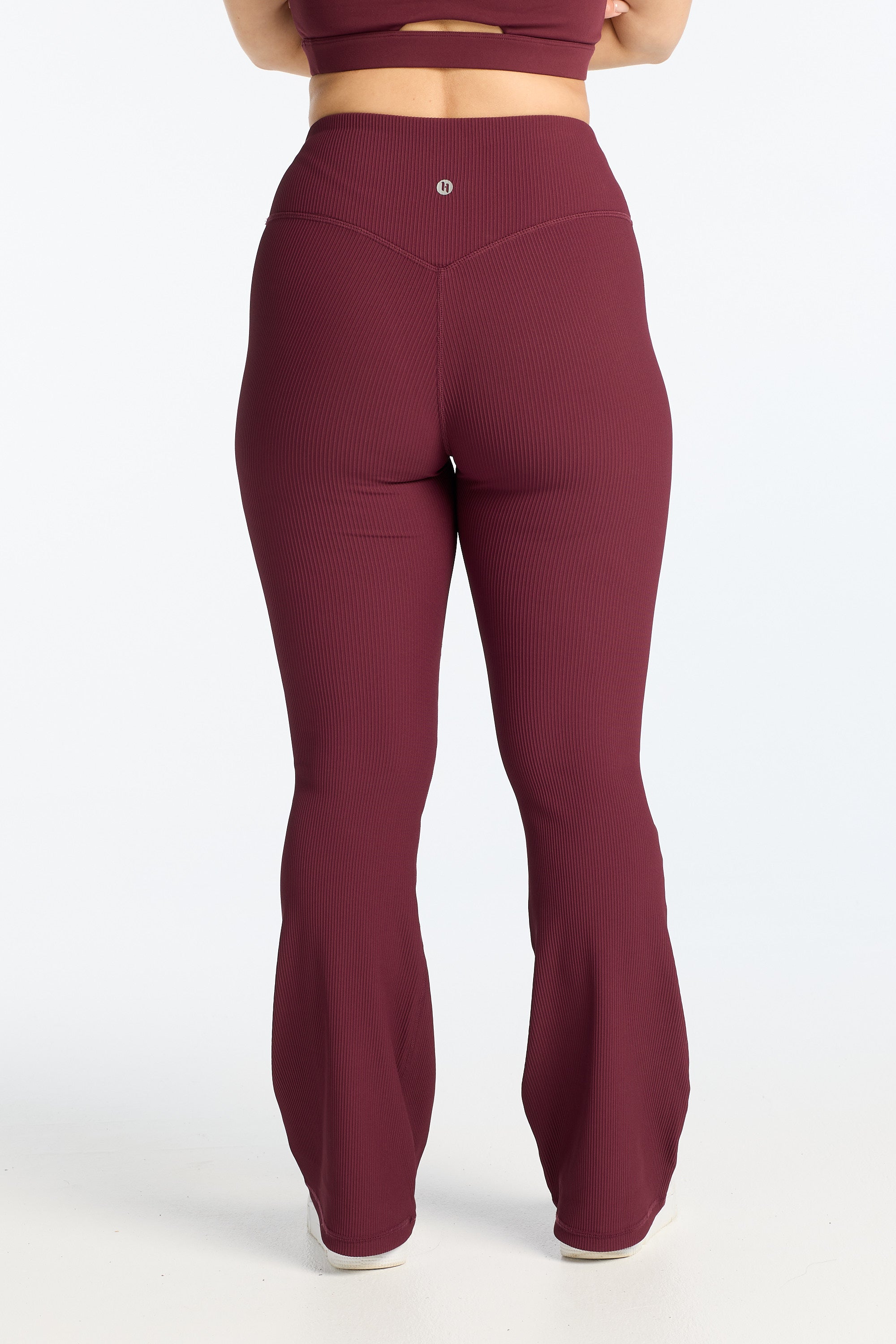 FLARE FULL LENGTH LEGGINGS BURGUNDY