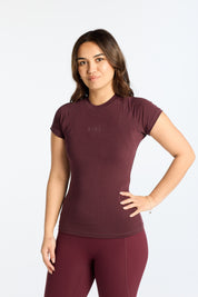 THE ESSENTIAL FULL LENGTH TEE BURGUNDY