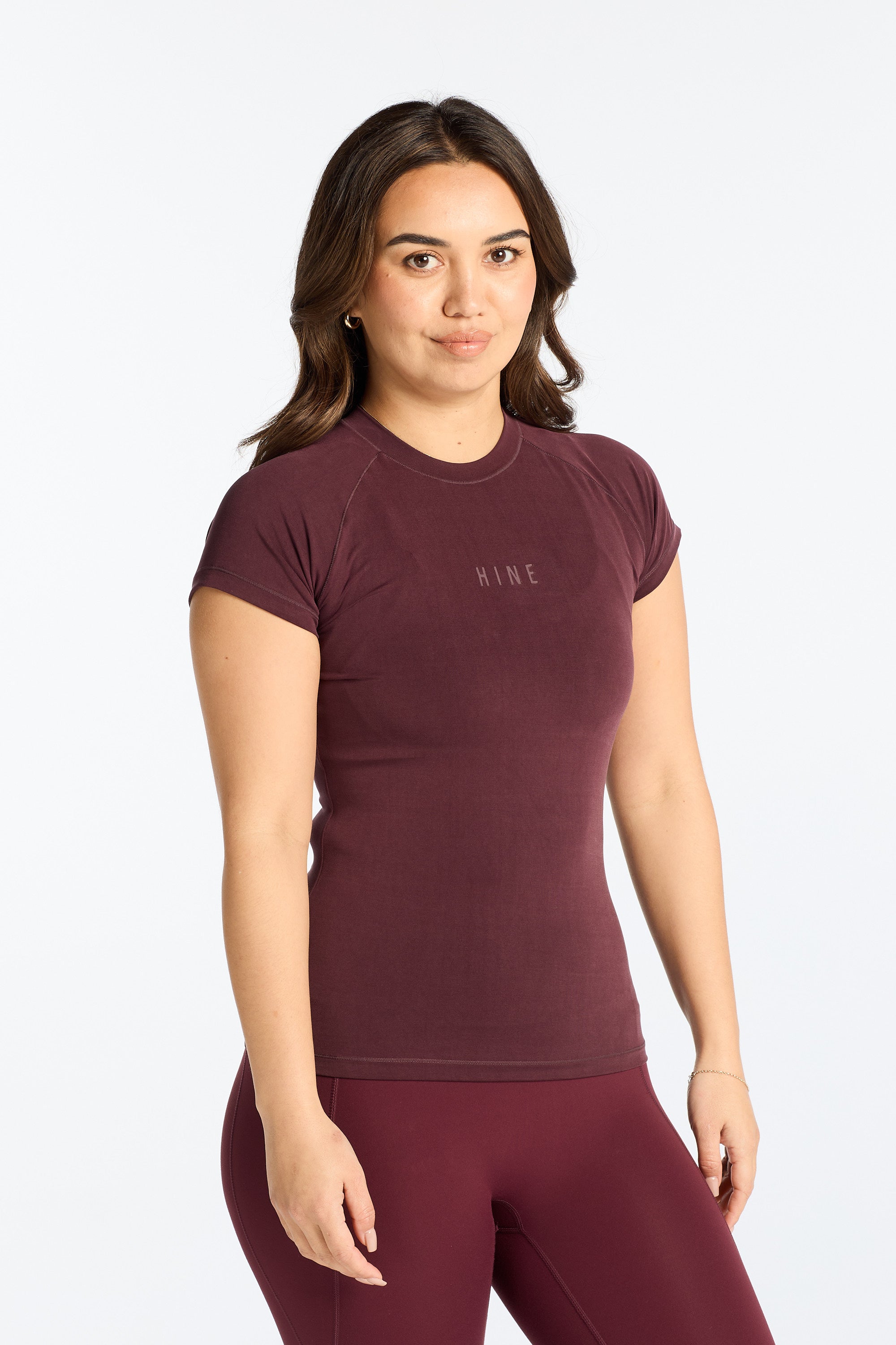 THE ESSENTIAL FULL LENGTH TEE BURGUNDY