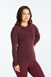 THE ESSENTIAL FULL LENGTH LONG SLEEVE BURGUNDY