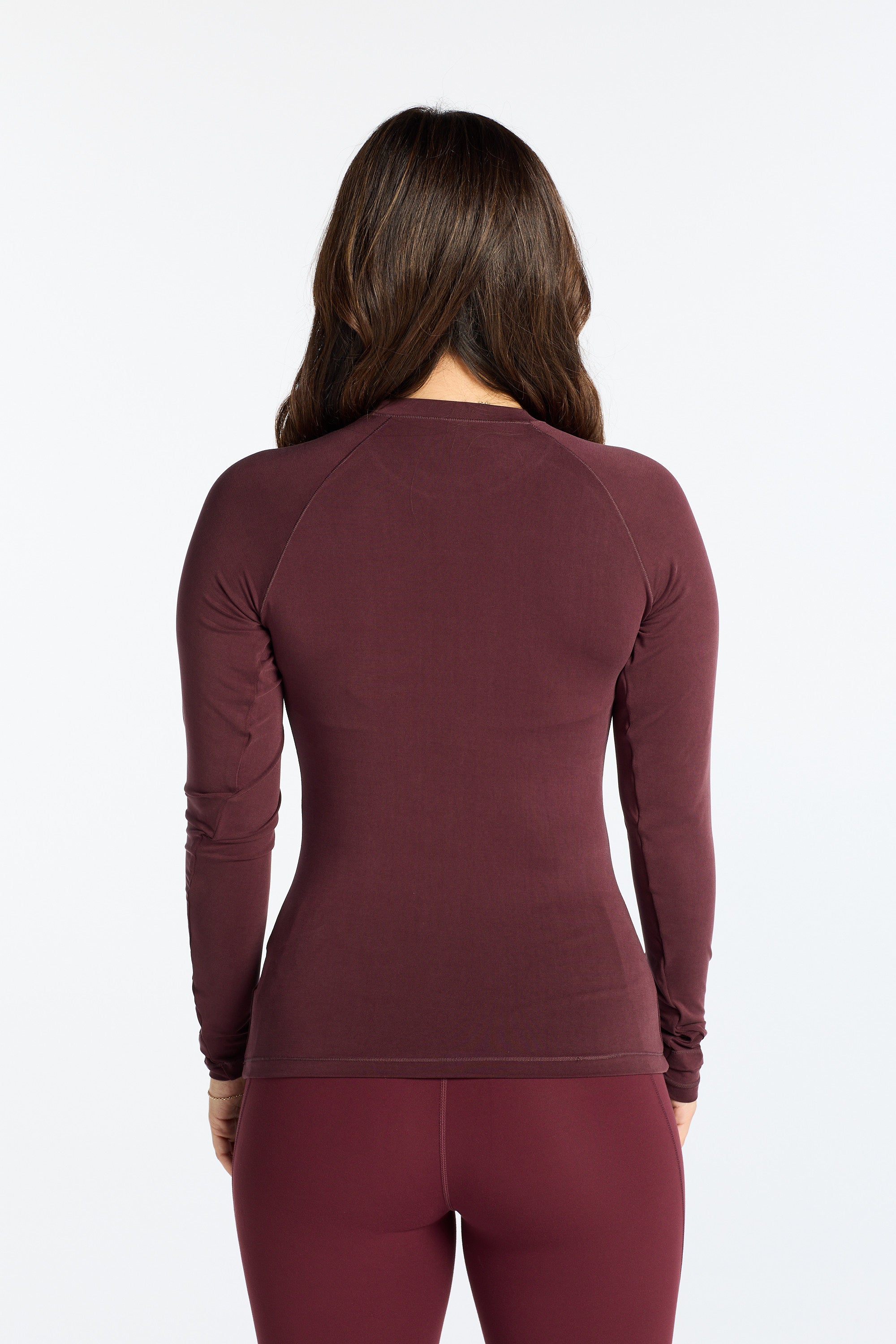 THE ESSENTIAL FULL LENGTH LONG SLEEVE BURGUNDY