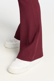 FLARE FULL LENGTH LEGGINGS BURGUNDY