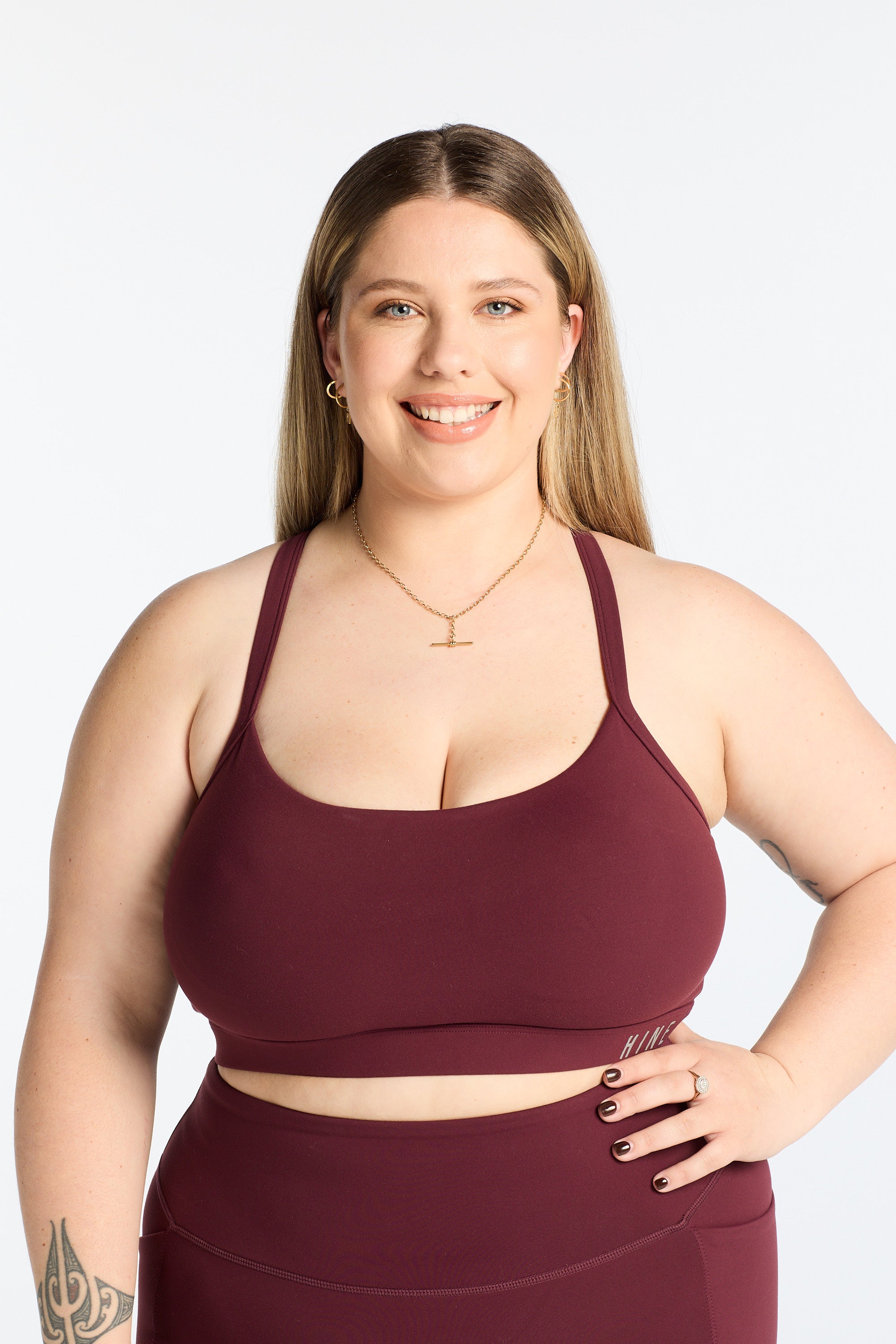 DEFINE SPORTS BRA BURGUNDY