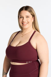 DEFINE SPORTS BRA BURGUNDY