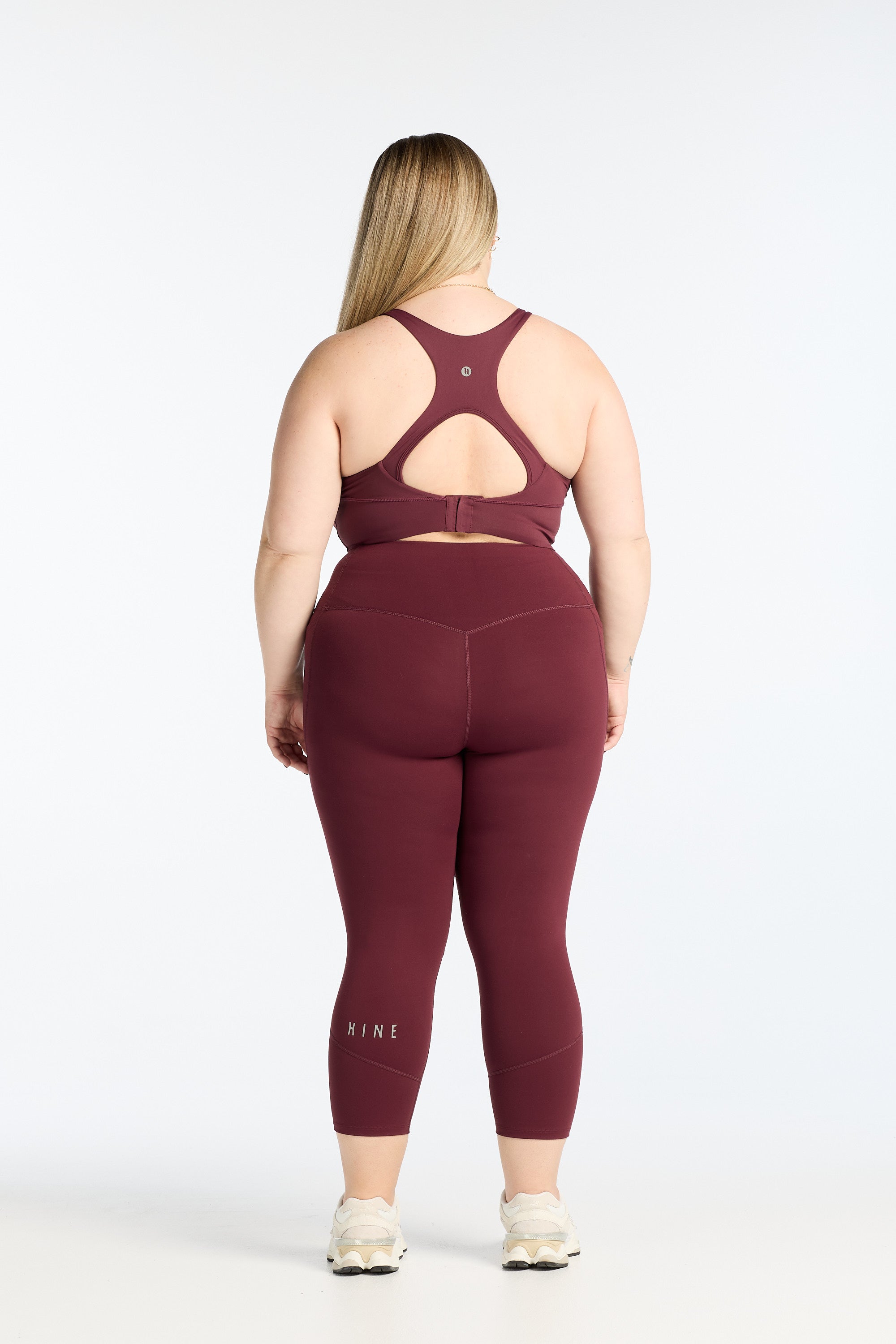 MOVEMENT W/ NO FRONT SEAM 7/8 LEGGINGS BURGUNDY