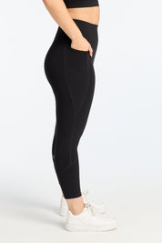 MOVEMENT W/ NO FRONT SEAM 7/8 LEGGINGS ONYX