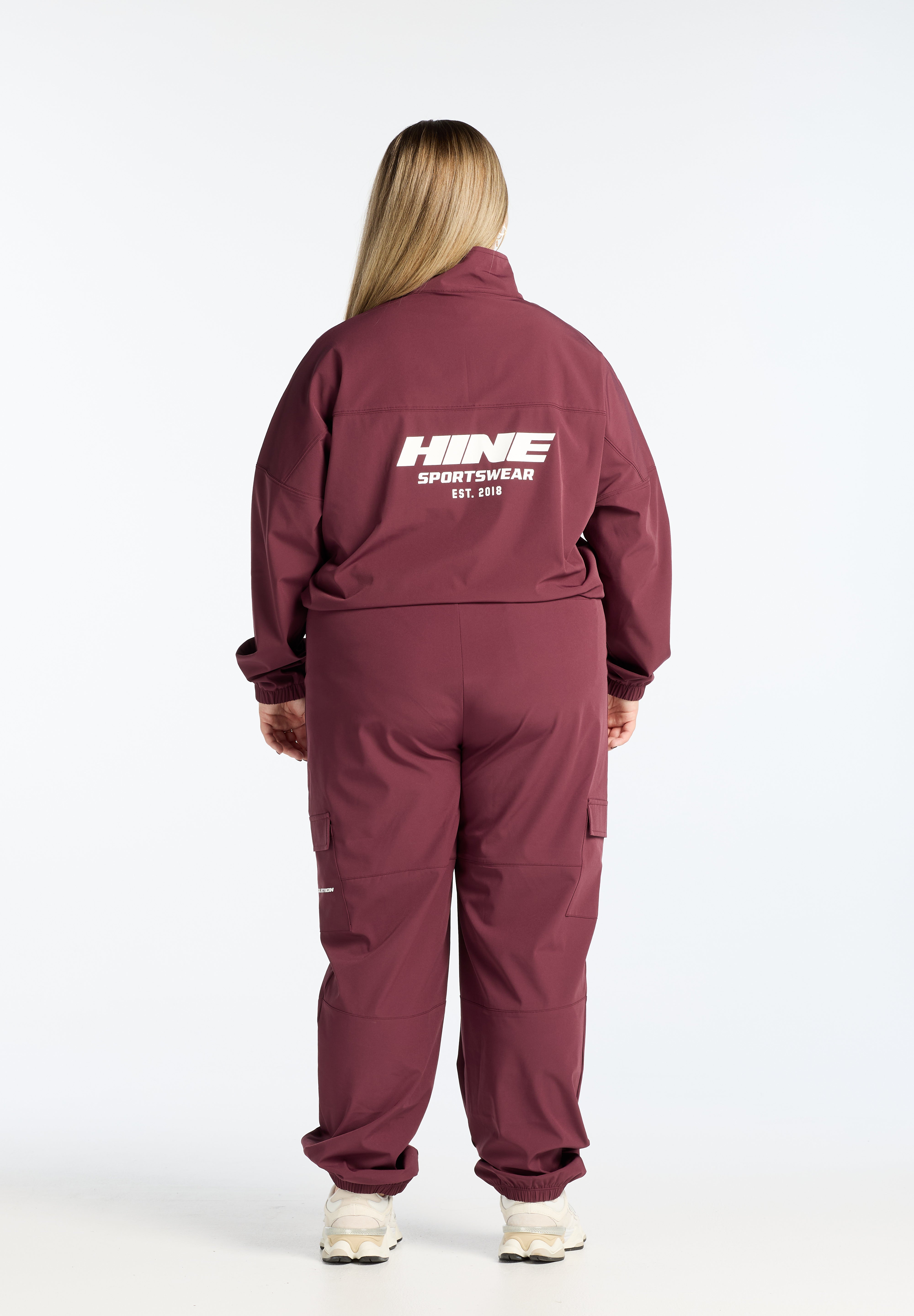 HINE CARGO PANTS BURGUNDY